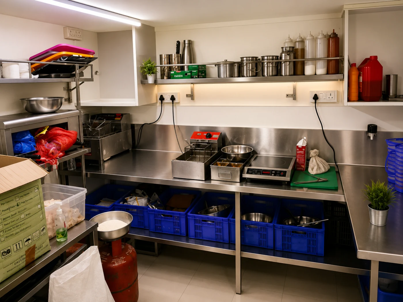 Clean and organized Themomolicious kitchen setup